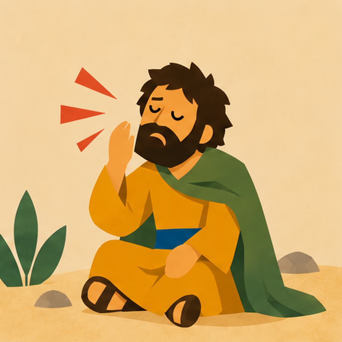 Bartimaeus Encountering Jesus story block artwork side 3