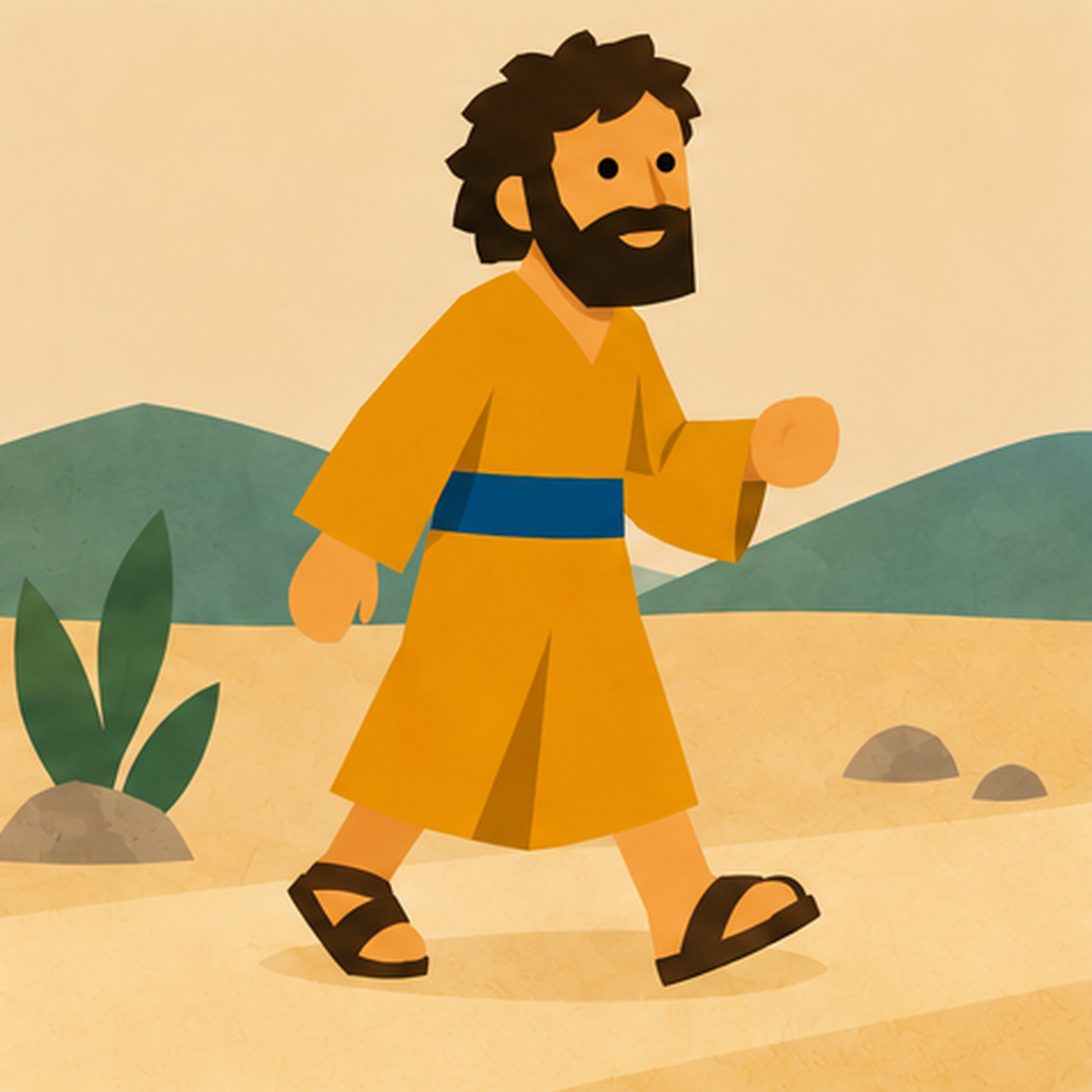 Bartimaeus Encountering Jesus story block artwork side 6