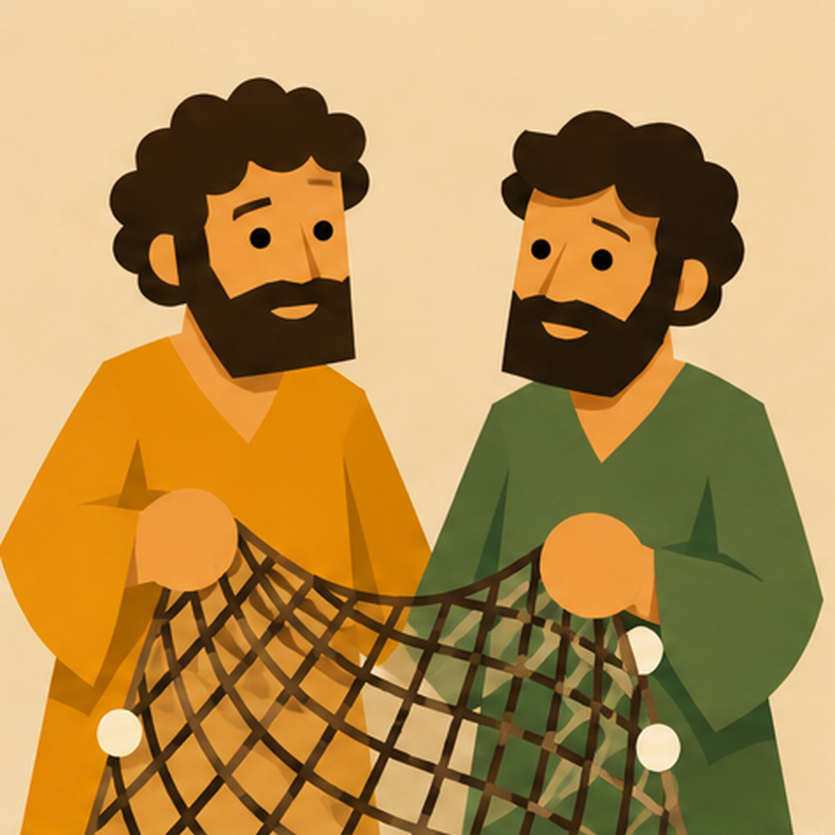 Jesus Calls the Fishermen Encountering Jesus story block artwork side 2