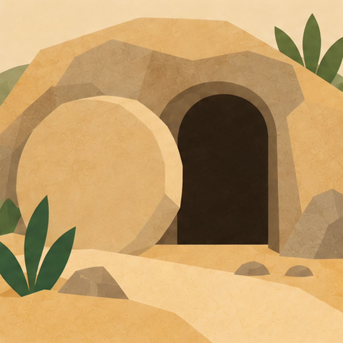 Lazarus Encountering Jesus story block artwork side 5