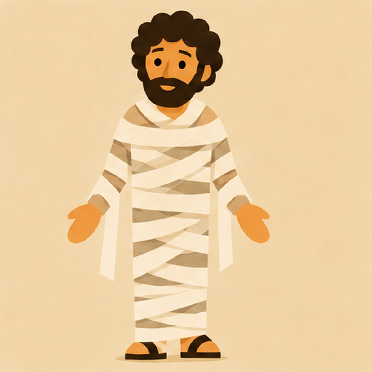 Lazarus Encountering Jesus story block artwork side 6