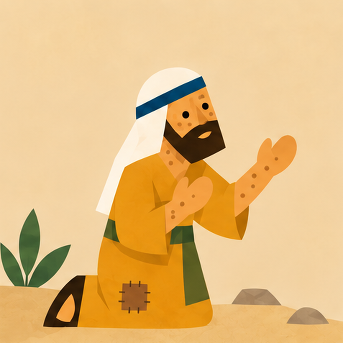 The Cleansing of the Leper Encountering Jesus story block artwork side 1