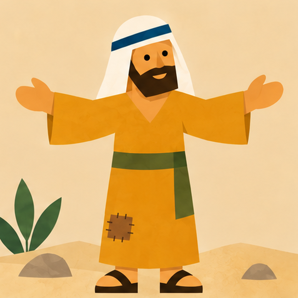 The Cleansing of the Leper Encountering Jesus story block artwork side 3