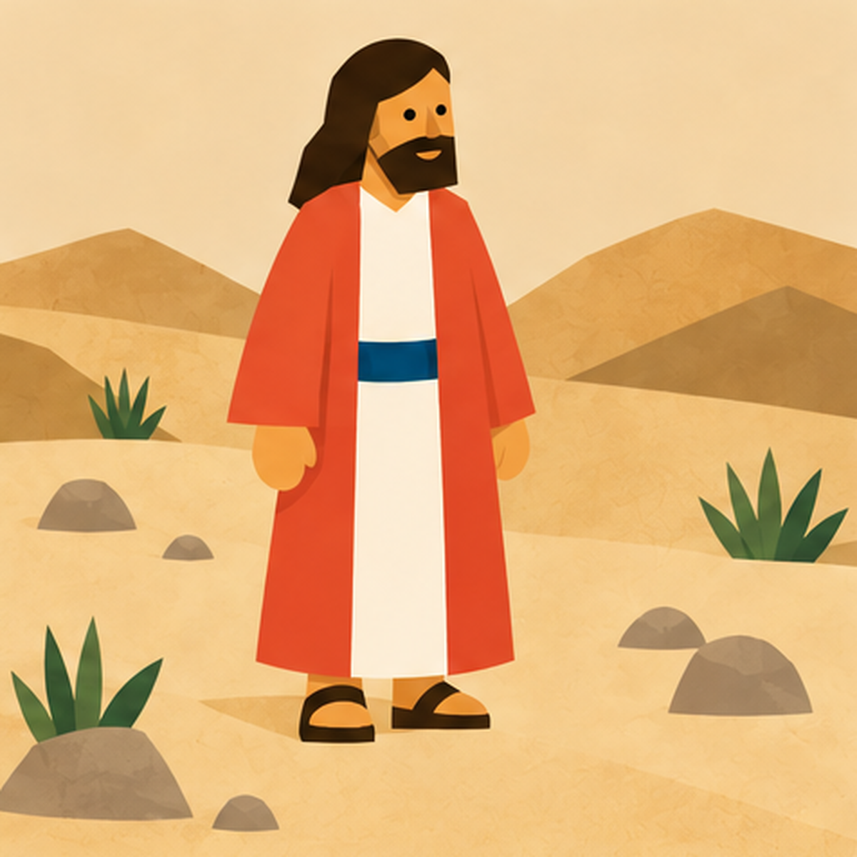 The Cleansing of the Leper Encountering Jesus story block artwork side 6
