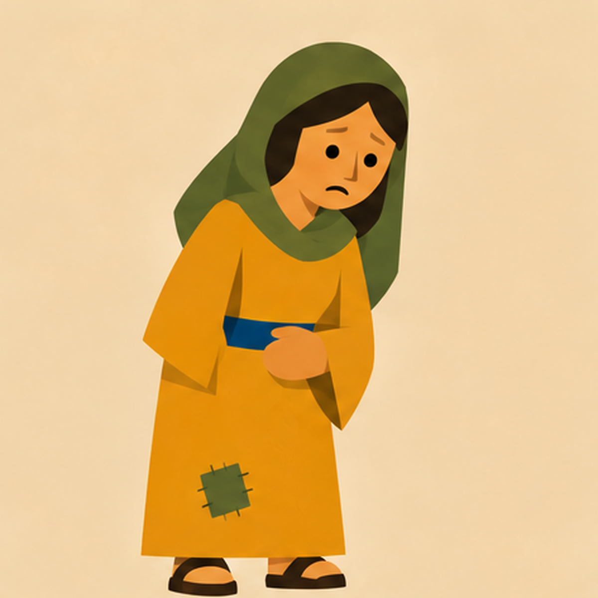 The Woman Who Touched Jesus Encountering Jesus story block artwork side 2