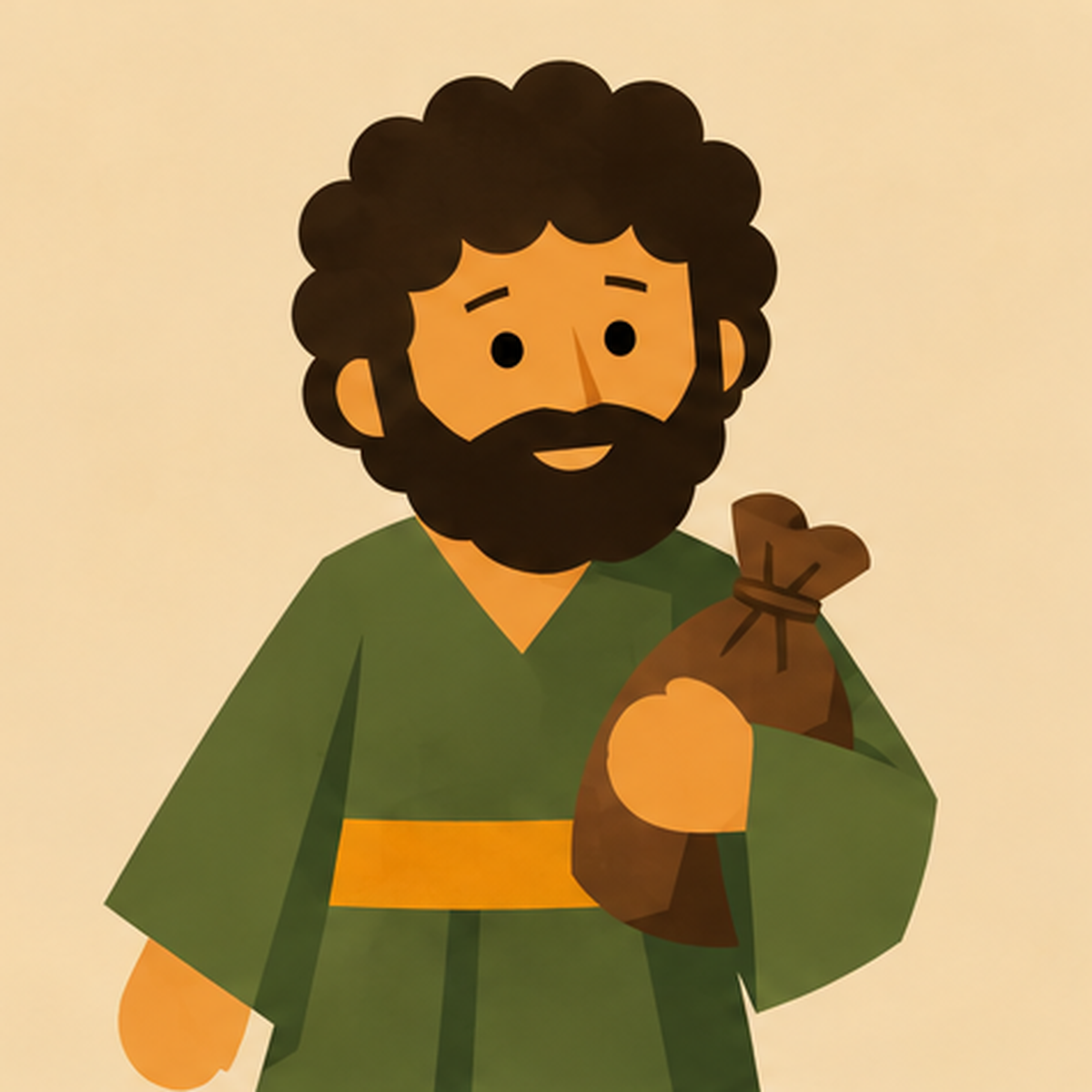 Zacchaeus Encountering Jesus story block artwork side 1