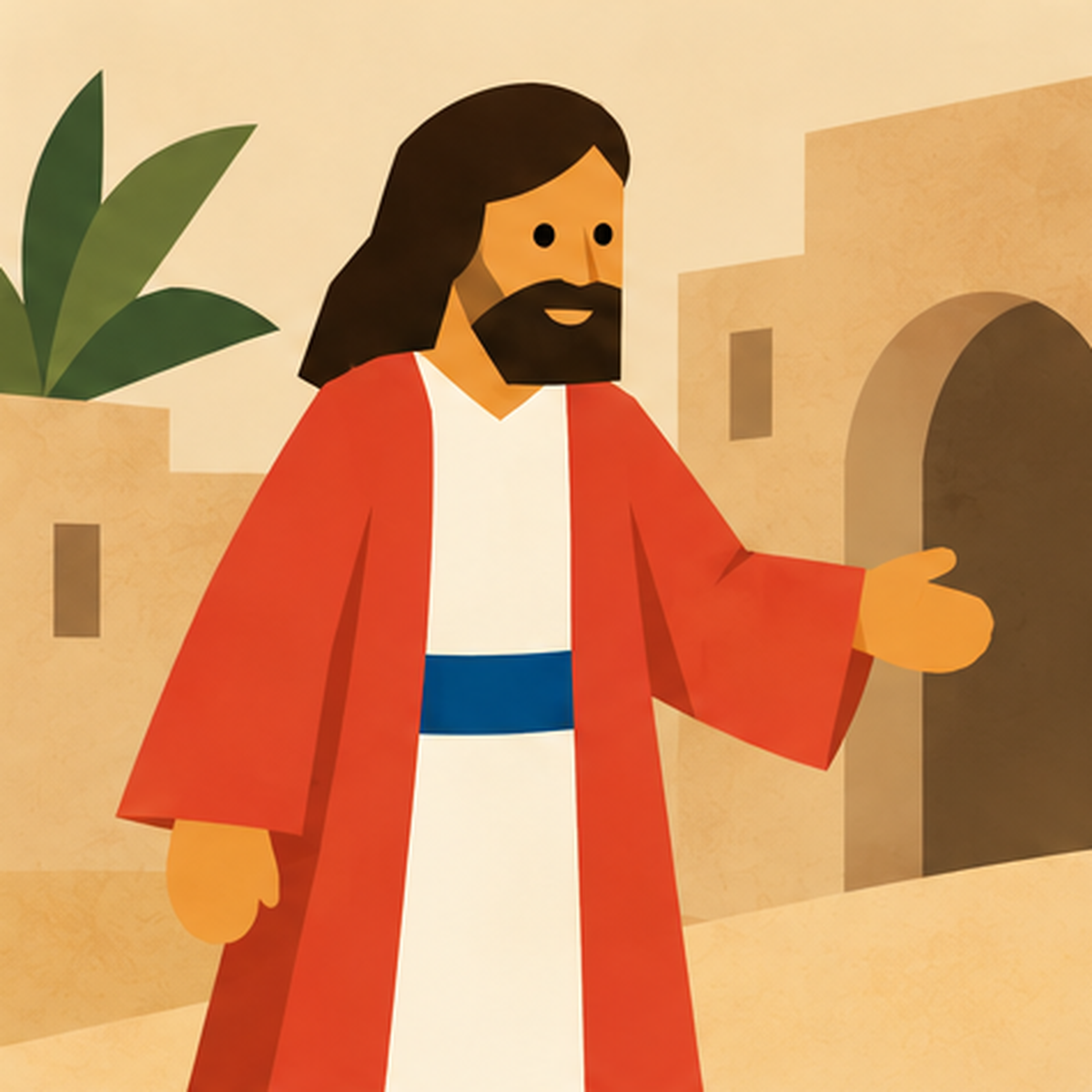 Zacchaeus Encountering Jesus story block artwork side 2