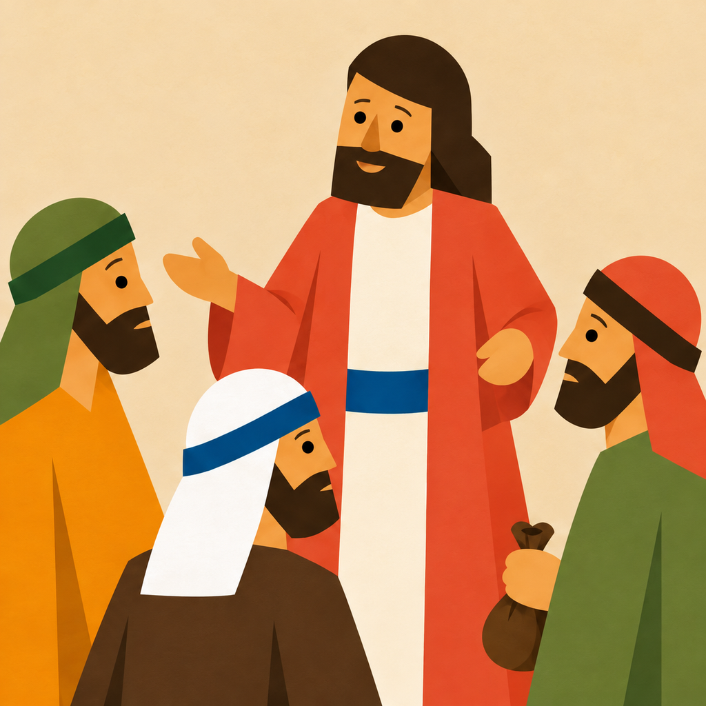 Jesus Welcomes Lost & Found story block artwork side 1