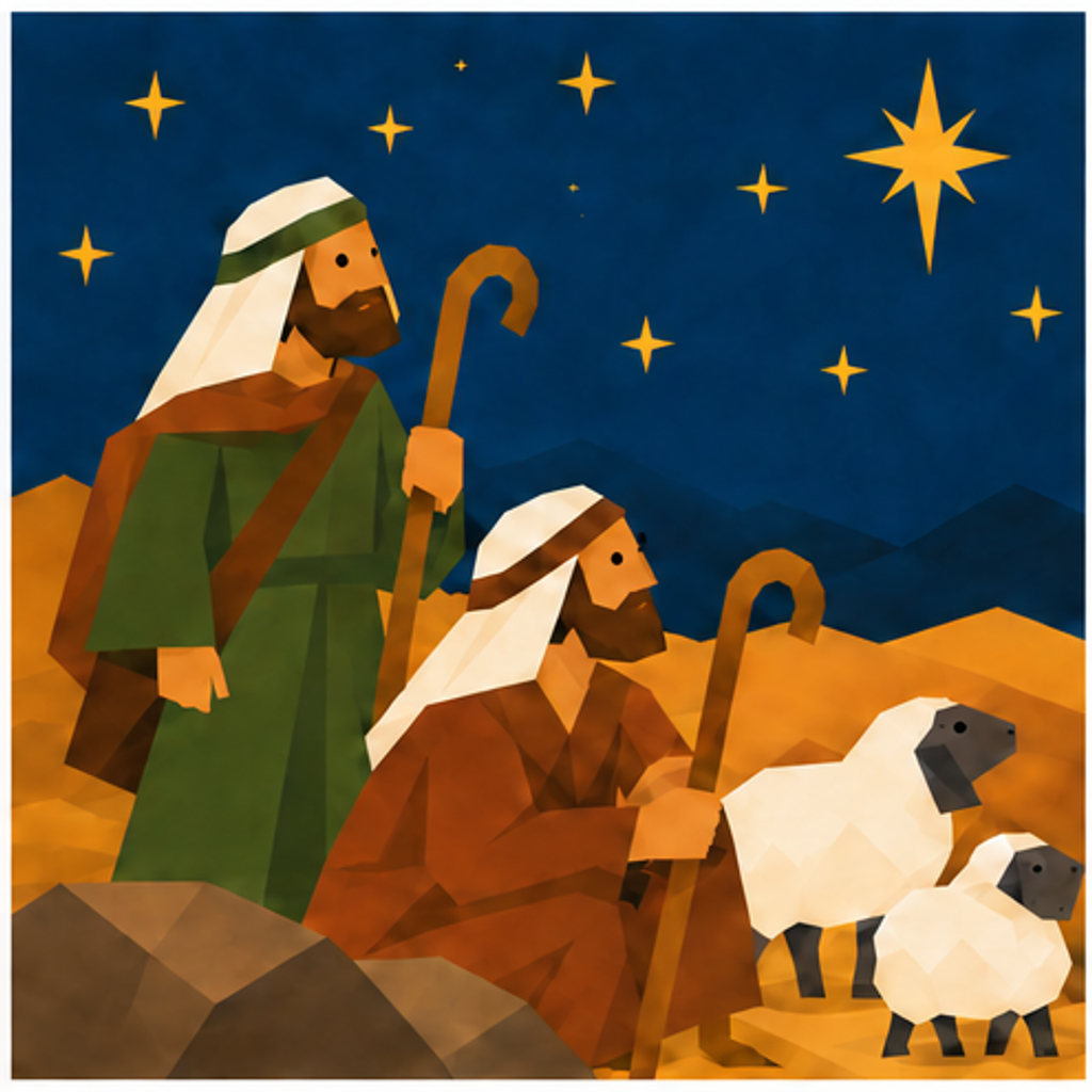 Angel Nativity story block artwork side 2