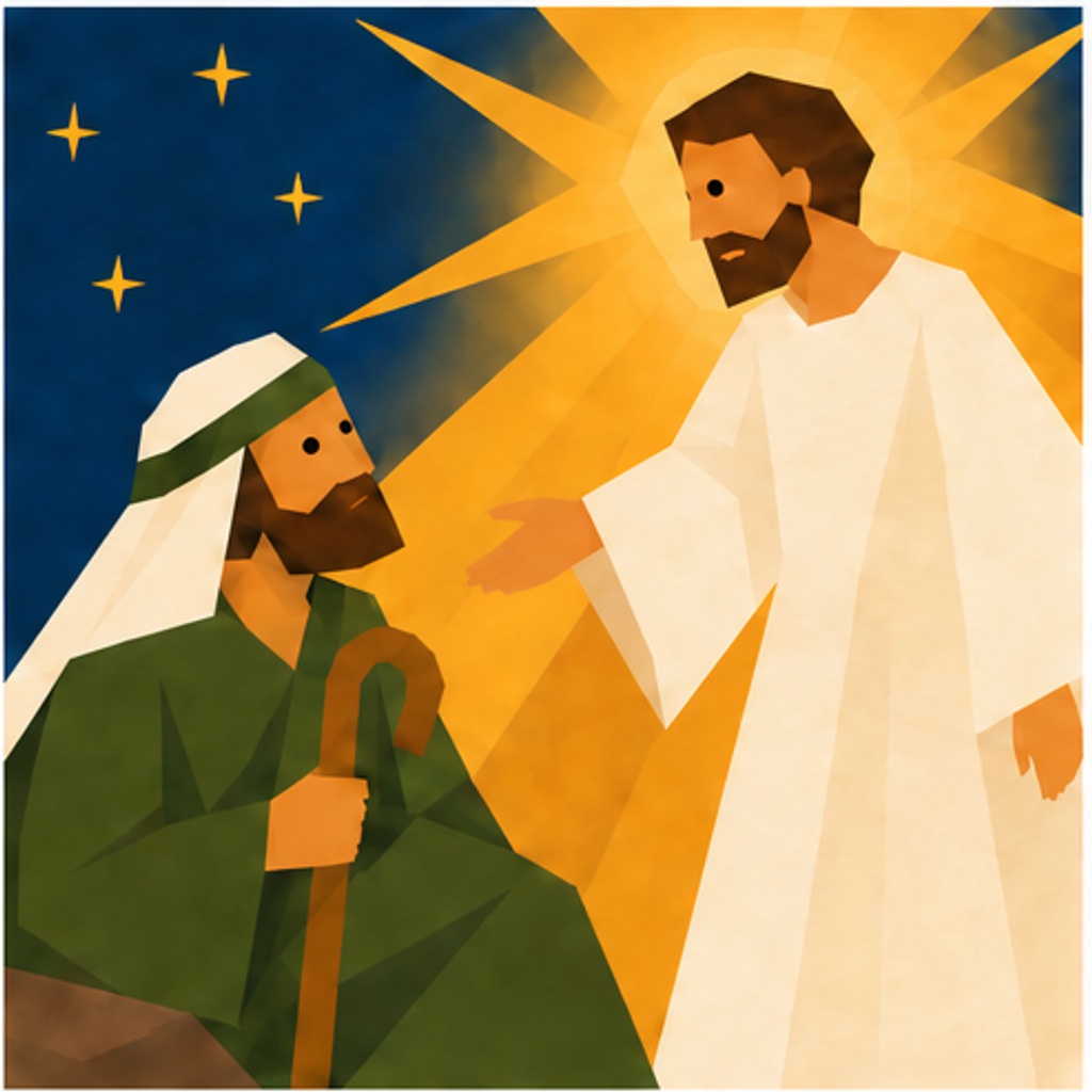 Angel Nativity story block artwork side 4