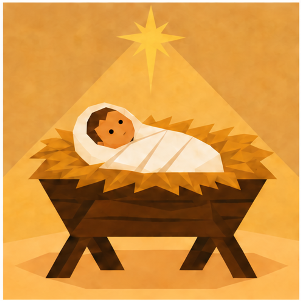 Angel Nativity story block artwork side 5