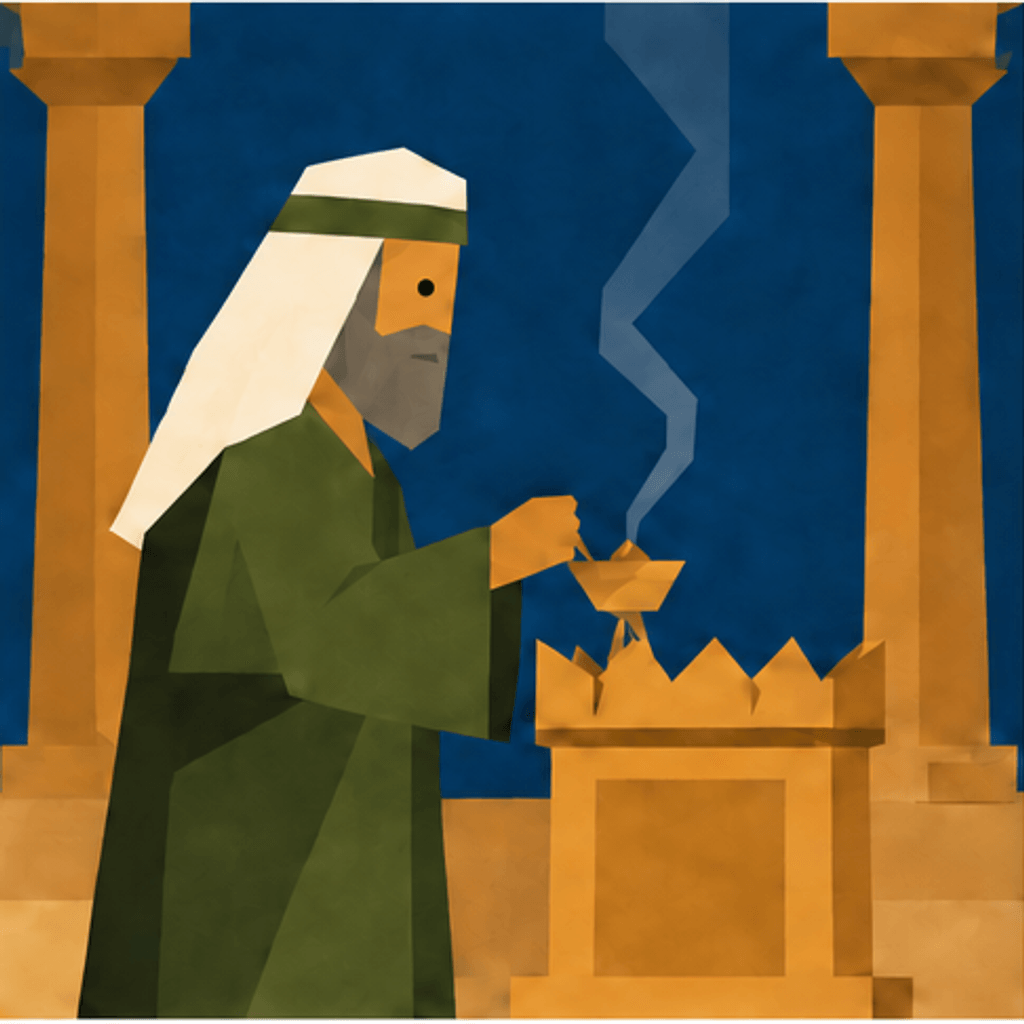 Elizabeth & Zechariah Nativity story block artwork side 2