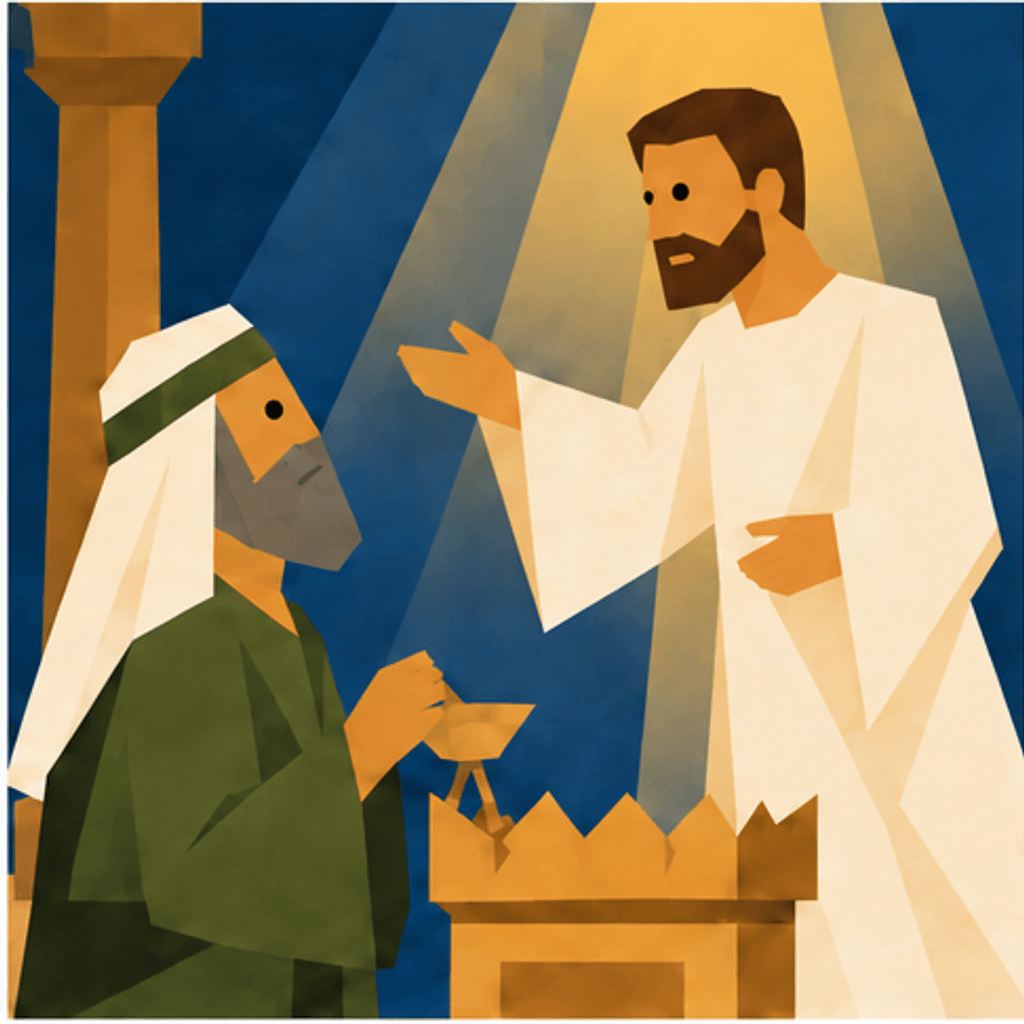 Elizabeth & Zechariah Nativity story block artwork side 3