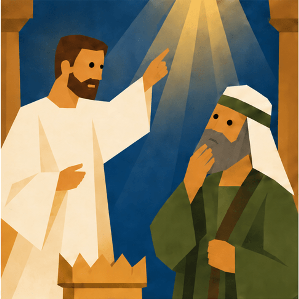 Elizabeth & Zechariah Nativity story block artwork side 4