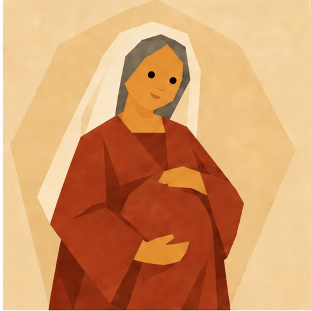 Elizabeth & Zechariah Nativity story block artwork side 6