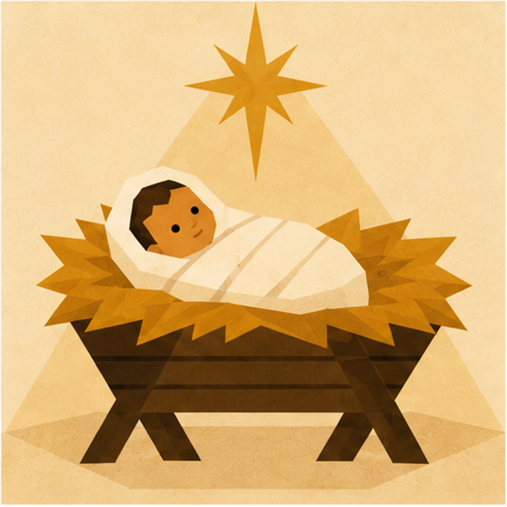 Jesus Nativity story block artwork side 1