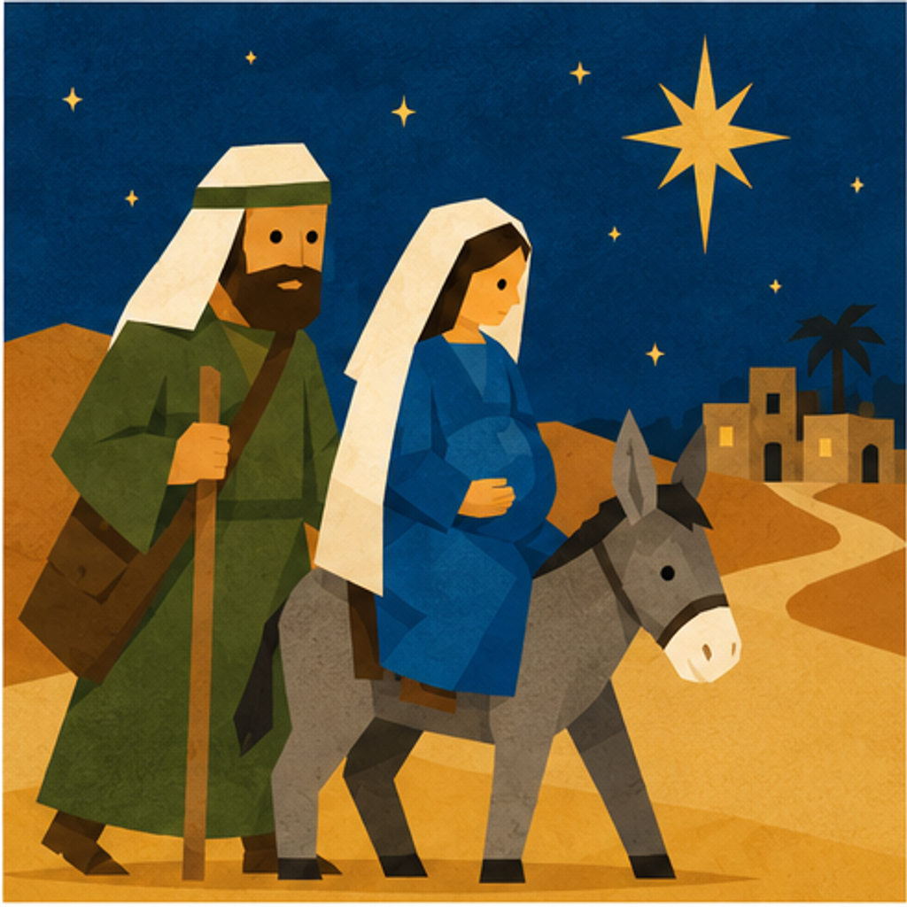 Jesus Nativity story block artwork side 3