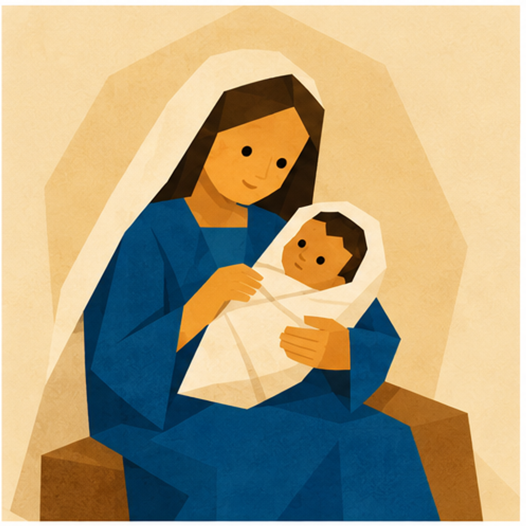 Jesus Nativity story block artwork side 5