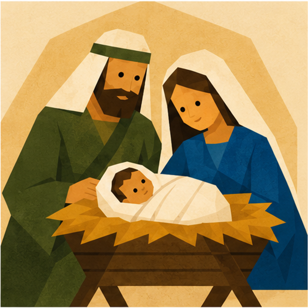 Jesus Nativity story block artwork side 6