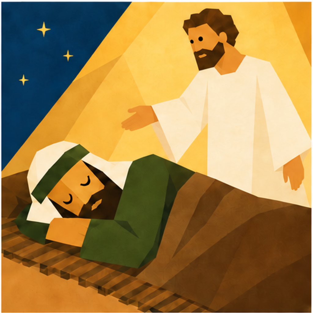 Joseph Nativity story block artwork side 4
