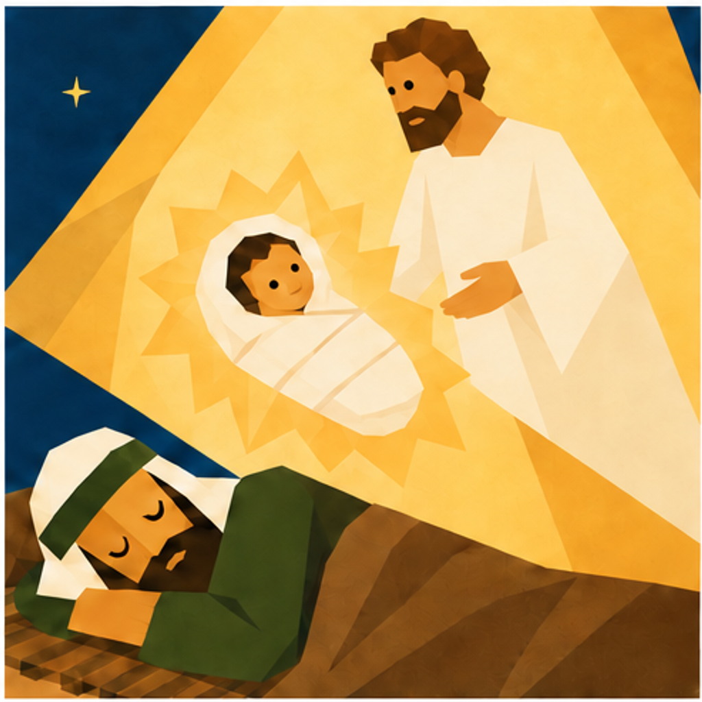Joseph Nativity story block artwork side 5