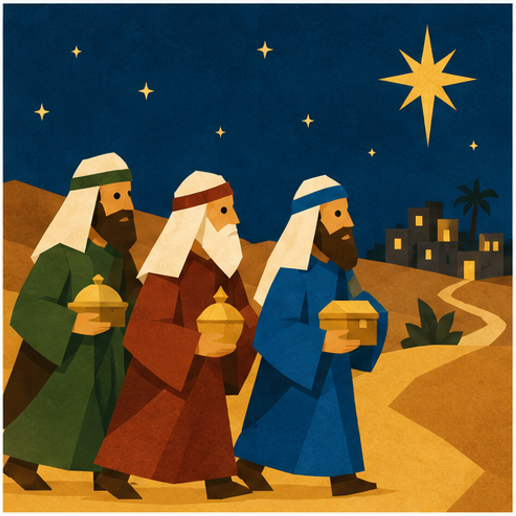 Magi & Herod - Part 2 Nativity story block artwork side 1