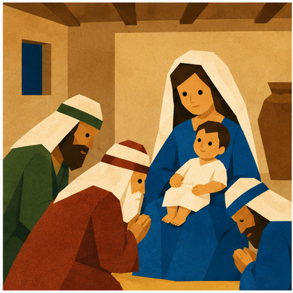 Magi & Herod - Part 2 Nativity story block artwork side 3