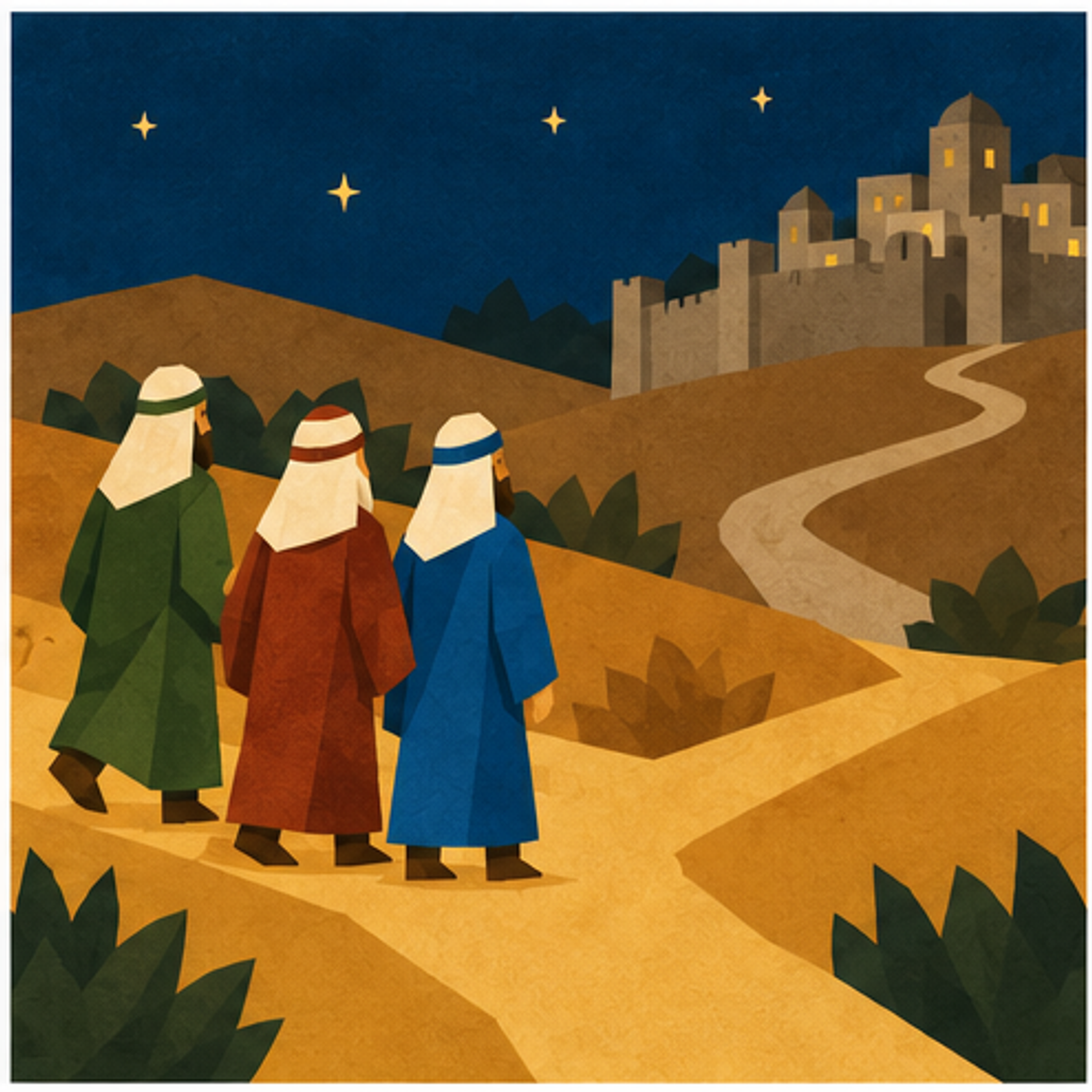 Magi & Herod - Part 2 Nativity story block artwork side 6
