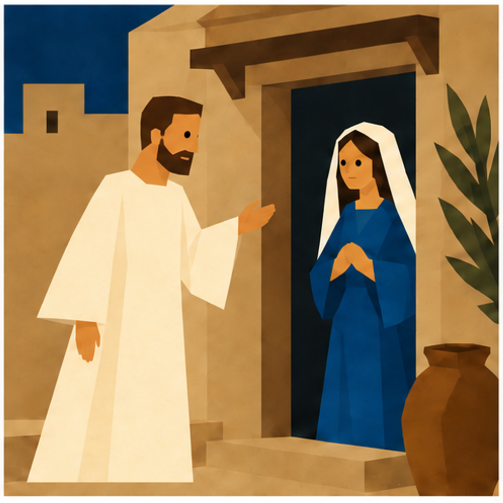 Mary Nativity story block artwork side 2