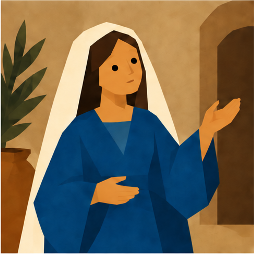 Mary Nativity story block artwork side 4