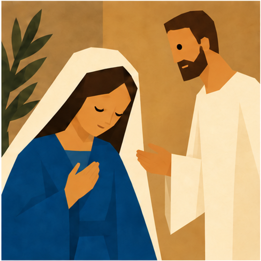 Mary Nativity story block artwork side 6
